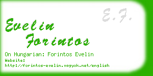 evelin forintos business card